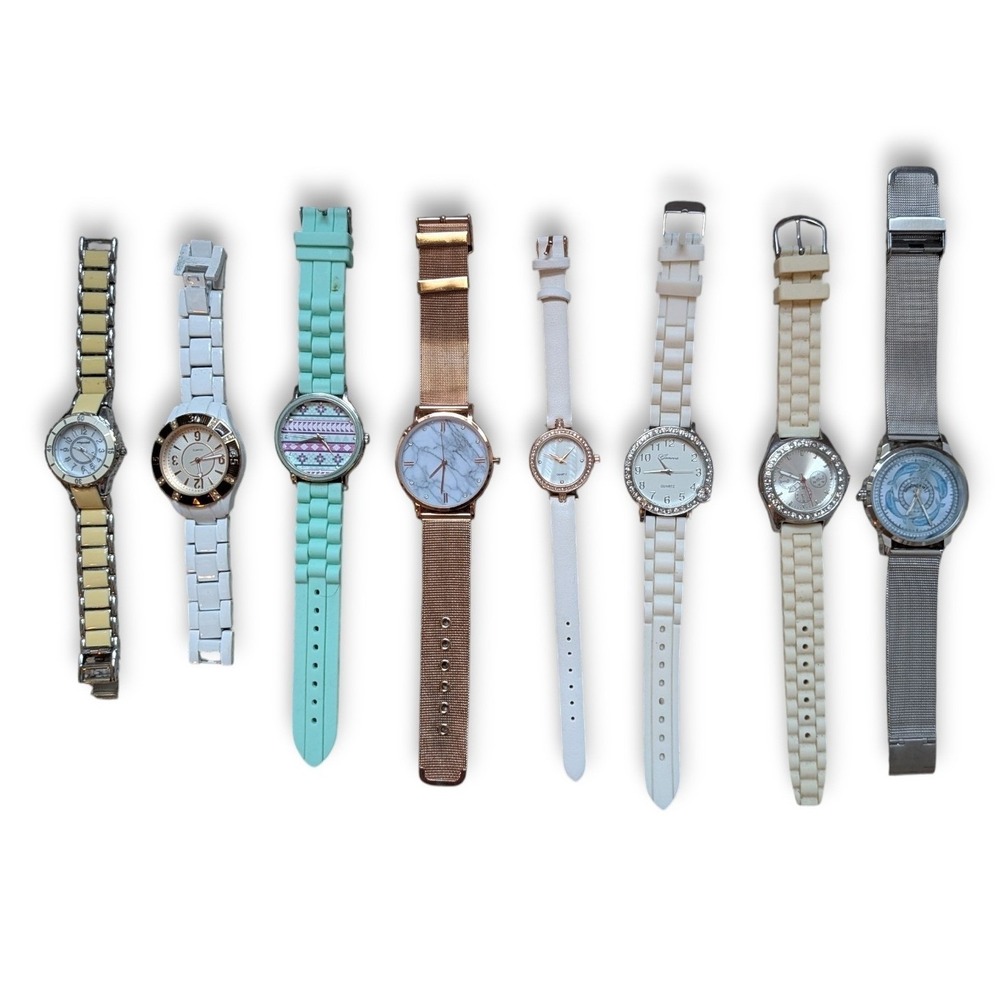 Aeropostale Geneva BEC Women Watch Lot Rhinestone Multi Color Mixed Style Bundle